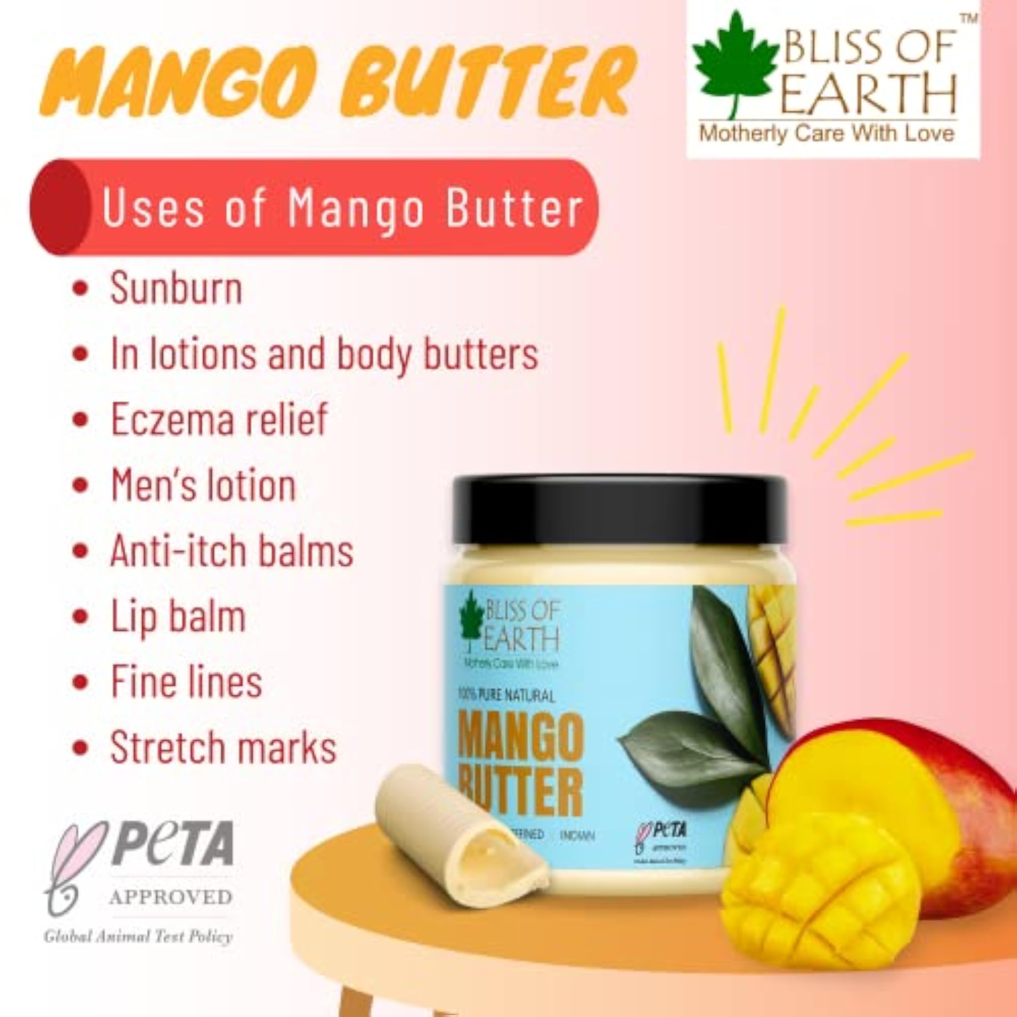 Deodorised Indian Mango Butter, 100g